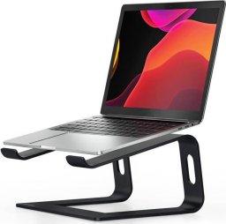 Podstawka pod laptopa Crong Crong AluBench – Ergonomiczna podstawka pod laptopa z aluminium (czarny)