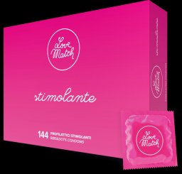 PREZERWATYWY-LOVE MATCH STIMOLANTE - 144 PACK