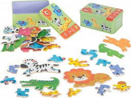  Puzzle w puszce zwierzątka safari 25 puzzli