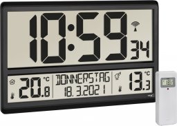Radiobudzik TFA TFA 60.4521.01 XL Radio Clock with Indoor/Outdoor Temperature
