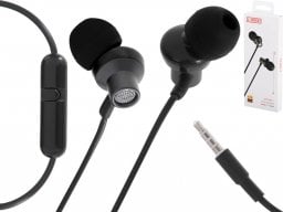 Słuchawki L-BRNO Słuchawki douszne przewodowe jack 3,5mm czarna