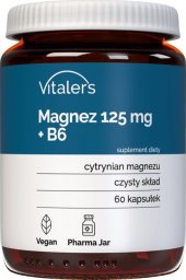  Solgar Vitaler's Magnez 125 mg + Witamina B6 - 60 kapsułek