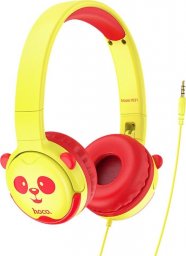 Słuchawki Techonic HOCO zestaw słuchawkowy / słuchawki nagłowne dla dzieci Jack 3,5mm W31 zółte