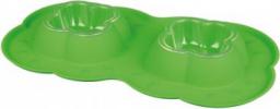 Podwójna miska plastikowa z silikonową osłoną, 0.2 l/42 × 23 cm