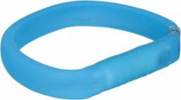  Trixie Obręcz z lampą błyskową USB, L–XL: 70 cm/30 mm, niebieska