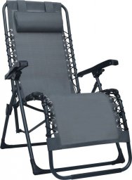 Elior Szare składane krzesło tarasowe Rovan