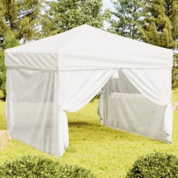  vidaXL vidaXL Składany namiot imprezowy ze ściankami, biały, 3x3 m