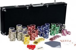  GamesPlanet Zestaw do pokera, 500 żetonów Ultimate black