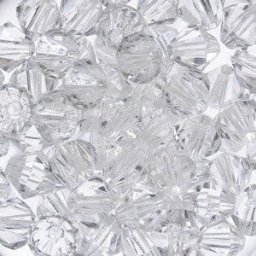 kufer-pasmanteria.pl Korale Akrylowe Diamentowe 8mm (30szt) Przeźroczysty