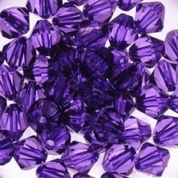 kufer-pasmanteria.pl Korale Akrylowe Diamentowe 8mm (30szt) Fioletowy