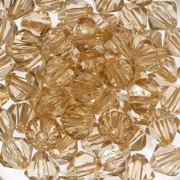 kufer-pasmanteria.pl Korale Akrylowe Diamentowe 12mm (10szt) J.Beż