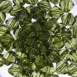 kufer-pasmanteria.pl Korale Akrylowe Diamentowe 12mm (10szt) Oliwkowy