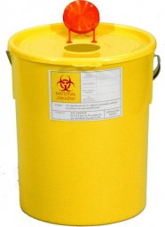 Artech Pojemnik na odpady ostre z otworem wrzutowym, poj. 20l (Kolor czerwony)