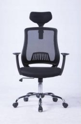 Krzesło biurowe Office Products Fotel biurowy OFFICE PRODUCTS Itaka, czarny