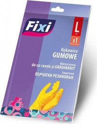  Fixi Rękawice gumowe FIXI, rozmiar L, 1 para, żółte