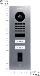 DoorBird DoorBird IP Video Türst. D1102FV Fingerpr. Edels. V2A, Unterpu