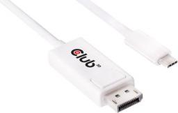 Kabel USB Club 3D USB-C - DisplayPort 1.2 m Biały (CAC-1517)