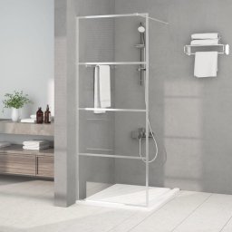  vidaXL vidaXL Ścianka prysznicowa srebrna, 80x195 cm, przezroczyste szkło ESG