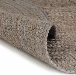  vidaXL vidaXL Ręcznie robiony dywan z juty, okrągły, 210 cm, szary