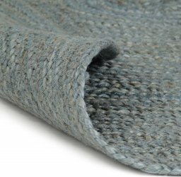  vidaXL vidaXL Ręcznie robiony dywan z juty, okrągły, 240 cm, oliwkowozielony