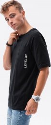  Ombre T-shirt męski bawełniany OVERSIZE - czarny S1628 S