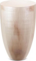 Eurofirany SZKLANY WAZON DEKORACYJNY CARDO (02) (FI) 25X40 CM KREMOWY