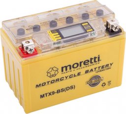 Moretti Akumulator AGM (I-GEL) MTX9-BS Moretti ze wskaźnikiem 12V 8Ah 120A L+