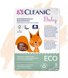 Cleanic Cleanic Baby Eco Podkłady jednorazowe dla niemowląt - biodegradowalne 1op.-5szt