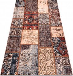  Dywany Łuszczów Dywan ANTIKA ancient rust, nowoczesny patchwork, grecki do prania - terakota, 160x220 cm