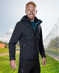 Ardon SOFTSHELL 4TECH H9315 Ardon - modna ocieplana funkcjonalna kurtka z wysokiej jakości materiału, czarna - Czarny H9315 XL