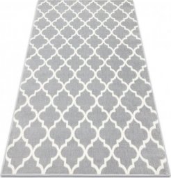  Dywany Łuszczów Dywan BCF Morad TRELIS koniczyna marokańska - jasny szary, 60x110 cm