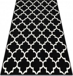  Dywany Łuszczów Dywan BCF Morad TRELIS koniczyna marokańska - czarny, 240x340 cm