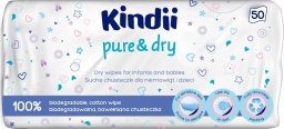 Kindii Pure & Dry suche chusteczki dla niemowląt i dzieci 50 szt.