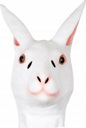  Korbi Profesjonalna lateksowa maska KRÓLIK głowa królika