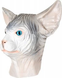  Korbi Profesjonalna lateksowa maska KOT SFINKS głowa kot