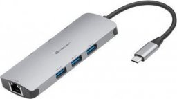 Adapter USB Tracer ADAPTER TRACER A-3, USB-C, HDMI 4K, USB 3.0, PDW 100W, ETH