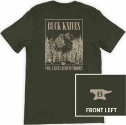  Buck Knives T-shirt Buck Tee Live Outdoors 13215, rozmiar XL