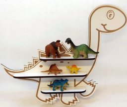  naSciane Półka dinozaur DIPLODOK do pokoju dziecka BIAŁA