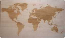  naSciane Drewniana mapa świata na ścianę prezent dedykacja