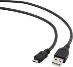 Kabel USB Gembird USB-A - microUSB 1.8 m Czarny (CCP-MUSB2-AMBM-6)