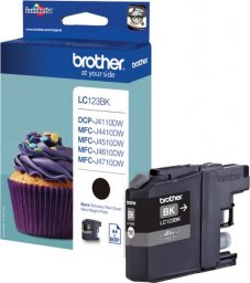 Tusz Brother Brother oryginalny ink / tusz LC-123BK, black, 600s, Brother MFC-J4510 DW