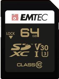 Karta Emtec Speedin Pro SDXC 64 GB Class 10 UHS-I/U3 V30 (ECMSD64GXC10SP)