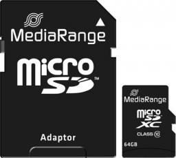 Karta MediaRange MicroSDXC 64 GB Class 10 UHS-I  (MR955)