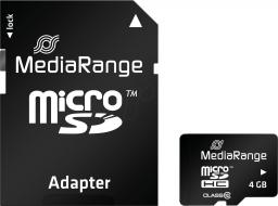 Karta MediaRange MicroSDHC 4 GB Class 10 UHS-I  (MR956)