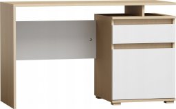 Biurko artmeble24 Sanmani Beżowo-Białe 105 cm x 50 cm