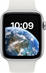 Smartwatch Apple Watch SE 2022 GPS 44mm Silver Alu Sport Biały  (MNK23WB/A)