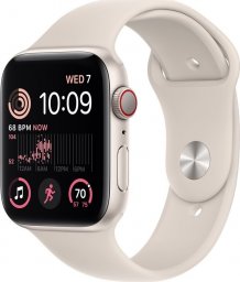 Smartwatch Apple Watch SE 2022 GPS + Cellular 44mm Starlight Alu Sport Beżowy  (MNPT3WB/A)