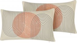  Beliani Lumarko 2 poduszki dekoracyjne geometryczny wzór 30 x 50 cm wielokolorowe GERBERA!