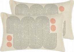 Beliani Lumarko 2 poduszki dekoracyjne geometryczny wzór 30 x 50 cm wielokolorowe TIARELLA!