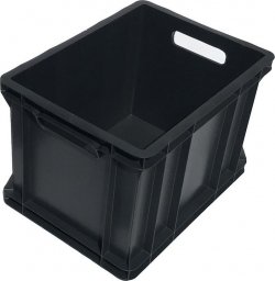  qBox Pojemnik transportowy 1/2 EURO 320 wym. 400 x 300 x 320 mm (kolor czarny)